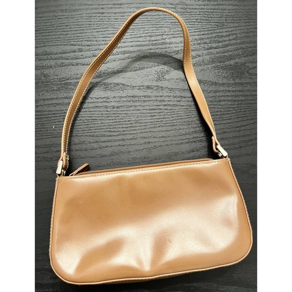 Vintage Women’s Faux Leather Brown/Tan Handbag - Picture 2 of 6